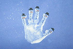 snowmen handprint craft